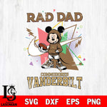 Vanderbilt Commodores Mickey Wearing Hoodie Rad Dad SVG DXF EPS PNG FILE, NCAA File Cut,Digital Download,Instant Download