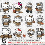Vanderbilt Commodores NCAA Bundle 12 Svg Eps Dxf Png File, NCAA svg, Digital Download, Instant Download