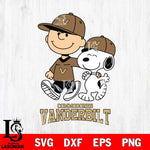 Vanderbilt Commodores Peanuts Snoopy Friends SVG DXF EPS PNG FILE,Snoopy File Cut, NCAA Digital Download,Instant Download,Christmas Silhouette