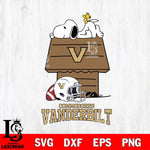 Vanderbilt Commodores Snoopy Chill Football SVG DXF EPS PNG FILE,Snoopy File Cut, NCAA Digital Download,Instant Download,Christmas Silhouette