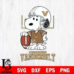 Vanderbilt Commodores Snoopy Player Football SVG DXF EPS PNG FILE,Snoopy File Cut, NCAA Digital Download,Instant Download,Christmas Silhouette
