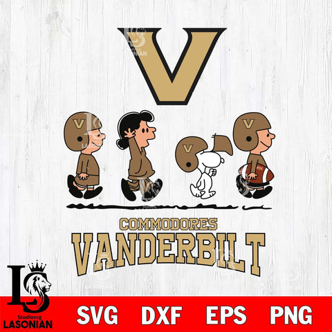 Vanderbilt Commodores Snoopy Sport 12 Svg Eps Dxf Png File, Digital Download