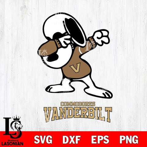 Vanderbilt Commodores Snoopy Sport 3 Svg Eps Dxf Png File, Digital Download
