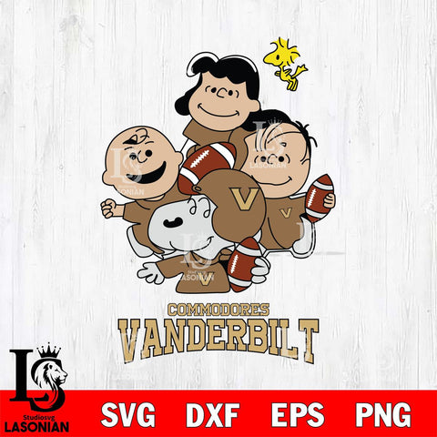 Vanderbilt Commodores Snoopy Sport 4 Svg Eps Dxf Png File, Digital Download