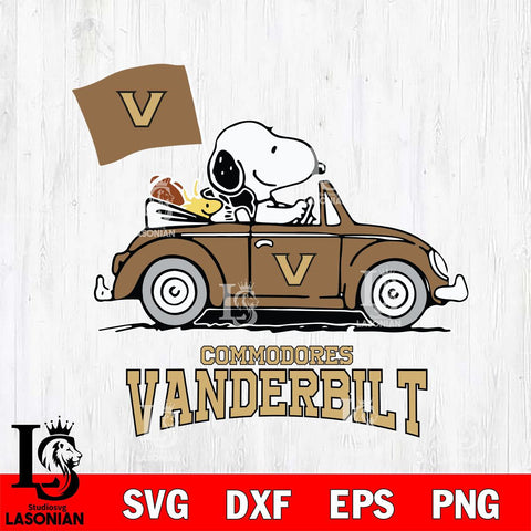 Vanderbilt Commodores Snoopy Sport 5 Svg Eps Dxf Png File, Digital Download