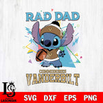 Vanderbilt Commodores Stitch Rad Dad SVG DXF EPS PNG FILE, NCAA File Cut,Digital Download,Instant Download