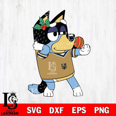 Vegas Golden Knights Bandit Heeler Christmas Svg Eps Dxf Png File, Digital Download, Instant Download