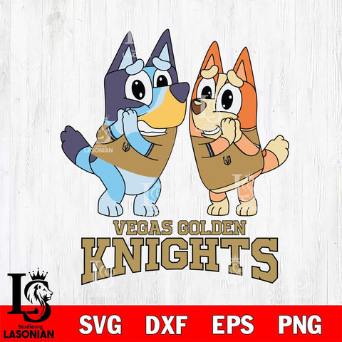 Vegas Golden Knights Bluey & Bingo 15 Svg Eps Dxf Png File, NHL svg, Digital Download, Instant Download