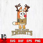 Vegas Golden Knights Bluey Chilli Christmas Deer Svg Eps Dxf Png File, Digital Download