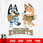 Vegas Golden Knights Bluey Chilli Sport Svg Eps Dxf Png File, Digital Download, Instant Download
