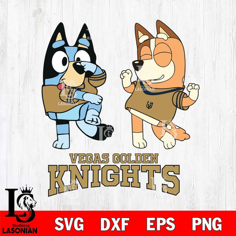 Vegas Golden Knights Bluey Chilli Sport Svg Eps Dxf Png File, Digital Download, Instant Download