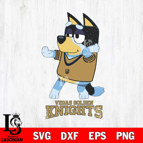Vegas Golden Knights Bluey Dad Dance Svg Eps Dxf Png File, Digital Download, Instant Download