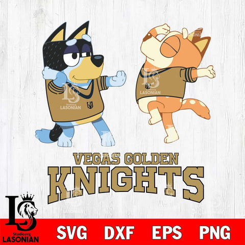 Vegas Golden Knights Bluey Dance Svg Eps Dxf Png File, Digital Download, Instant Download