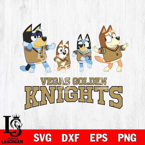 Vegas Golden Knights Bluey Dance Mode Squats Svg Eps Dxf Png File, Digital Download, Instant Download