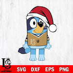 Vegas Golden Knights Bluey Dog Christmas Svg Eps Dxf Png File, Digital Download, Instant Download