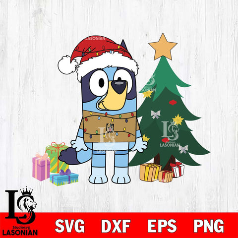 Vegas Golden Knights Bluey Tree Christmas Svg Eps Dxf Png File, Digital Download, Instant Download