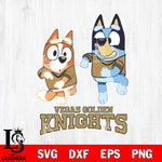 Vegas Golden Knights Bluey with Chilli Dance Svg Eps Dxf Png File, Digital Download, Instant Download