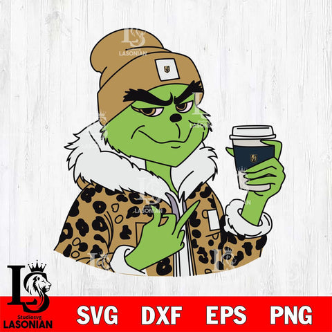 Vegas Golden Knights Boujee Grinch 7 Svg Eps Dxf Png File, Digital Download, Instant Download