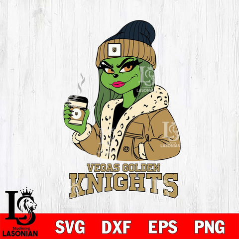 Vegas Golden Knights Girls Grinch Bougie Svg Eps Dxf Png File, Digital Download, Instant Download