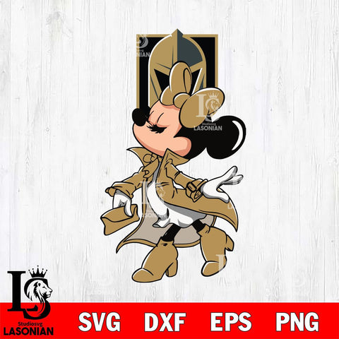 Vegas Golden Knights Glamorous Minnie Svg Eps Dxf Png File, Digital Download, Instant Download