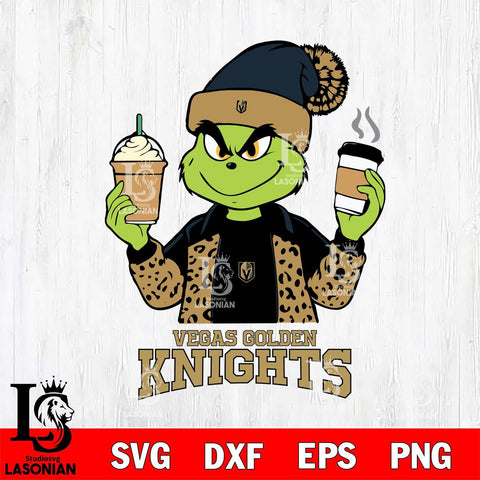 Vegas Golden Knights Grinch 2 coffee Svg Eps Dxf Png File, Digital Download, Instant Download