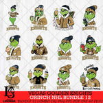 Vegas Golden Knights Grinch NHL Bundle 12 SVG Eps Dxf Png File, Digital Download, Instant Download