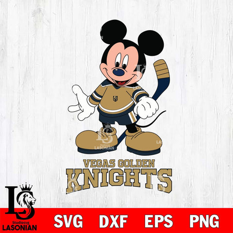 Vegas Golden Knights Mickey NHL Hockey SVG DXF EPS PNG FILE,NHL File Cut,Disney Digital Download,Instant Download, Silhouette