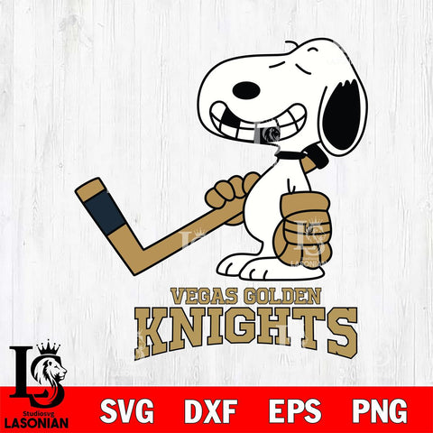 Vegas Golden Knights Snoopy NHL Hockey SVG DXF EPS PNG FILE,NHL File Cut,Disney Digital Download,Instant Download, Silhouette