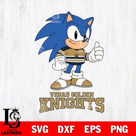 Vegas Golden Knights Sonic like NHL Hockey SVG DXF EPS PNG FILE,NHL File Cut,Disney Digital Download,Instant Download, Silhouette