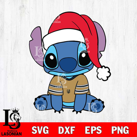 Vegas Golden Knights Stitch Merry Christmas Svg Eps Dxf Png File, Digital Download, Instant Download