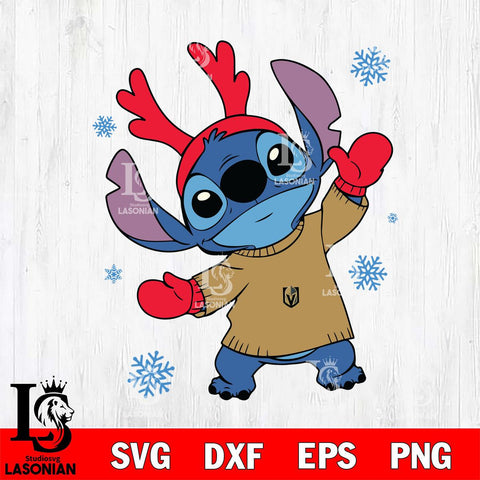 Vegas Golden Knights Stitch Santa Christmas Svg Eps Dxf Png File, Digital Download, Instant Download