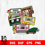 Vintage Christmas Movies Cassette Tapes Svg Eps Dxf Png File,Digital Download ,Instant Download, Cricut File