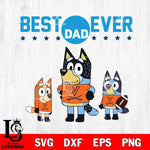 Virginia Cavaliers Best Dad Ever , father day , Bluey NCAA Svg Eps Dxf Png File, Digital Download, Instant Download