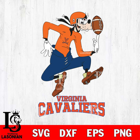 Virginia Cavaliers Goofy Circus Football SVG DXF EPS PNG FILE,NCAA svg ,Football Digital Download,Instant Download, Silhouette