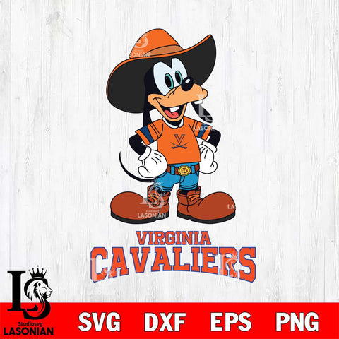 Virginia Cavaliers Goofy Cowboy Sport SVG DXF EPS PNG FILE,NCAA svg ,Football Digital Download,Instant Download, Silhouette