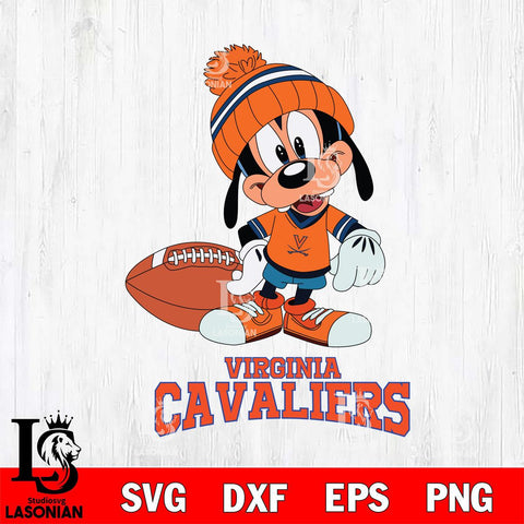 Virginia Cavaliers Goofy Football SVG DXF EPS PNG FILE,NCAA svg ,Football Digital Download,Instant Download, Silhouette