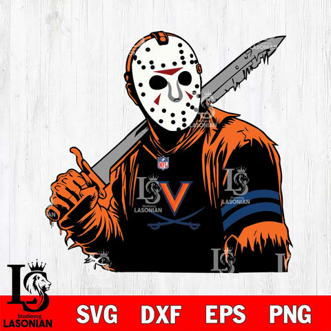 Virginia Cavaliers Jason Voorhees Horror 7 Svg Eps Dxf Png File, NCAA svg, Digital Download, Instant Download