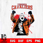 Virginia Cavaliers Jason Voorhees Horror Halloween 3 Svg Eps Dxf Png File, NCAA svg, Digital Download, Instant Download