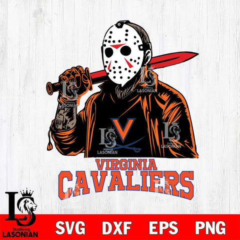 Virginia Cavaliers Jason Voorhees Horror Halloween Svg Eps Dxf Png File, NCAA svg, Digital Download, Instant Download