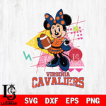 Virginia Cavaliers Minnie Mouse Sport SVG DXF EPS PNG FILE, NCAA File Cut,Digital Download,Instant Download