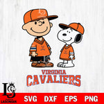 Virginia Cavaliers Peanuts Snoopy Football SVG DXF EPS PNG FILE,Snoopy File Cut, NCAA Digital Download,Instant Download,Christmas Silhouette