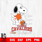 Virginia Cavaliers Snoopy If you dont like kiss SVG DXF EPS PNG FILE,Snoopy File Cut, NCAA Digital Download,Instant Download,Christmas Silhouette