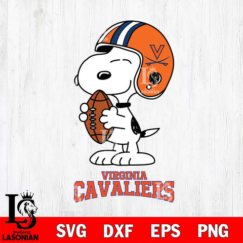 Virginia Cavaliers Snoopy Rugby Svg Eps Dxf Png File, NCAA svg , Digital Download , Instant Download, Cricut File
