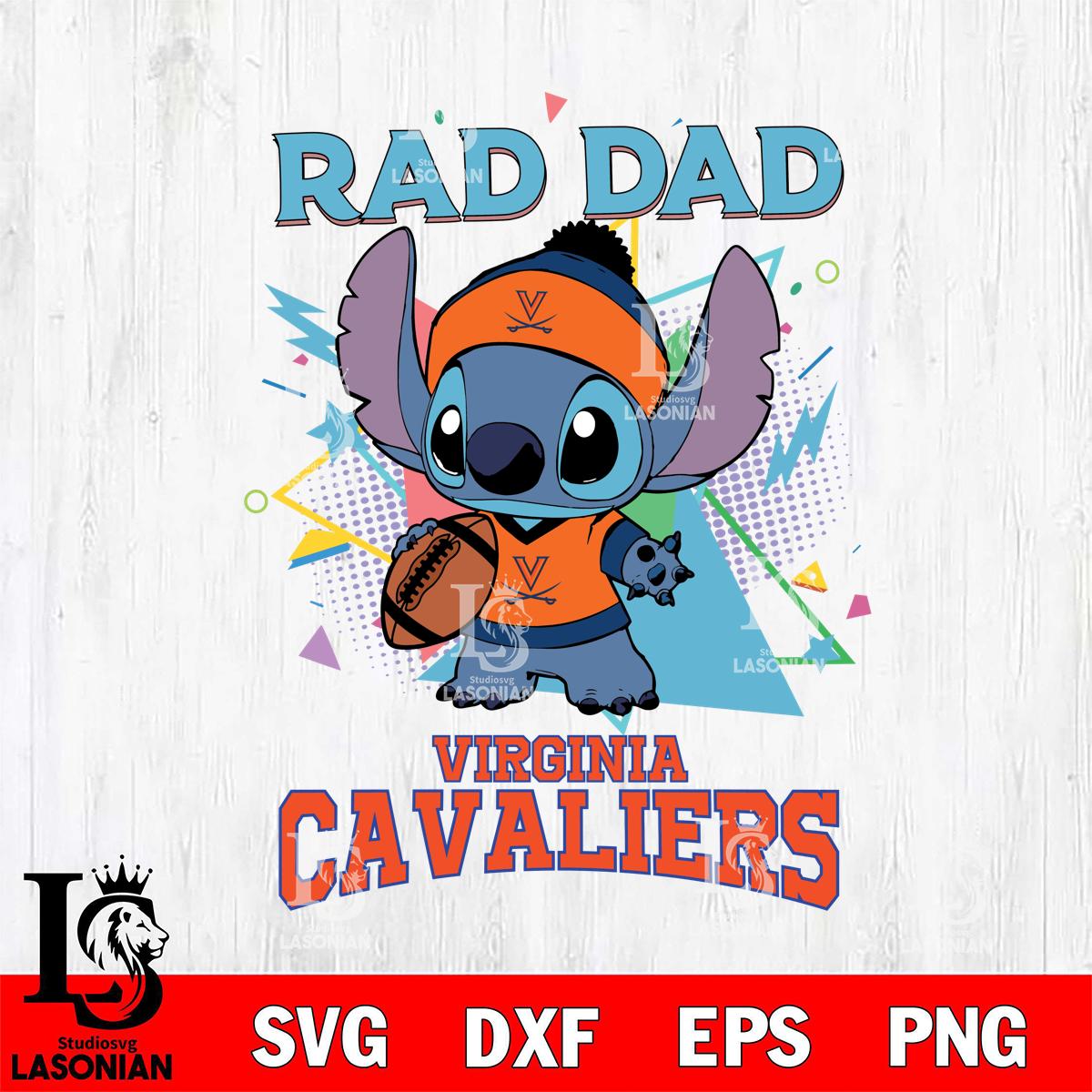 Virginia Cavaliers Stitch Rad Dad – lasoniansvg