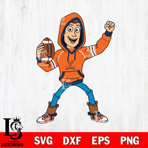 Virginia Cavaliers Toy Story Football Christmas File Cut, NCAA SVG DXF EPS PNG FILE, Digital Download , Criucut , Silhouette