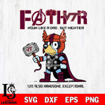 Virginia Tech Hokies Bluey Fathor Father day Svg Eps Dxf Png File, Digital Download, Instant Download