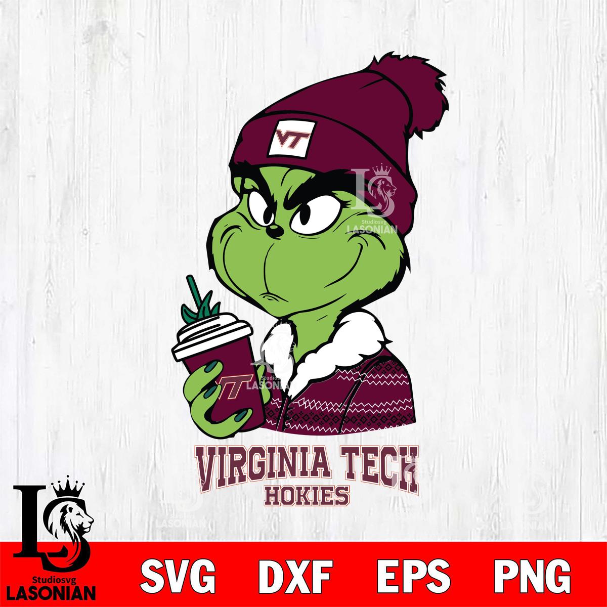 Virginia Tech Hokies Boujee Grinch Christmas – lasoniansvg
