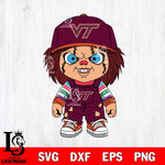 Virginia Tech Hokies Chucky Football Horror Halloween Svg Eps Dxf Png File, NCAA svg, Digital Download, Instant Download