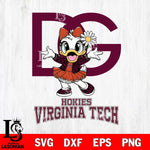 Virginia Tech Hokies Dolce And Gabbana Daisy Duck Disney Svg Eps Dxf Png File, Digital Download, Instant Download