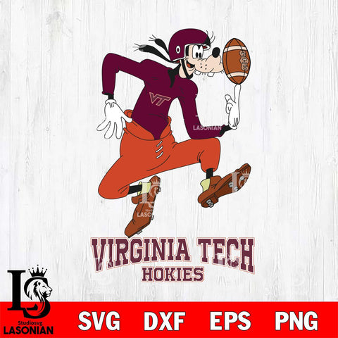 Virginia Tech Hokies Goofy Circus Football SVG DXF EPS PNG FILE,NCAA svg ,Football Digital Download,Instant Download, Silhouette